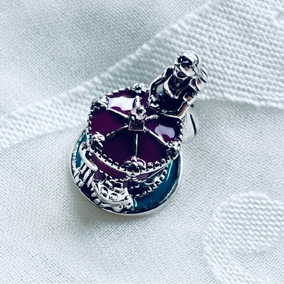 🎂 NWOT Alice & Cheshire Cat Birthday Cake Charm – Alice in Wonderland ✨ - Picture 4 of 13